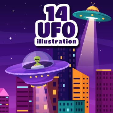 Flying Ufo Illustrations Templates 295152