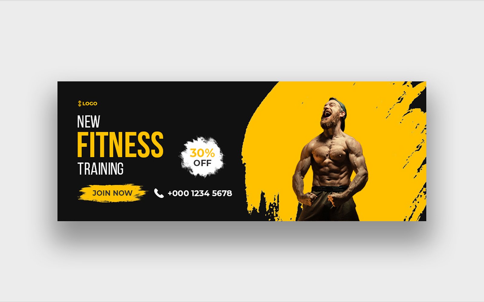 Gym Cover Photo Design Template