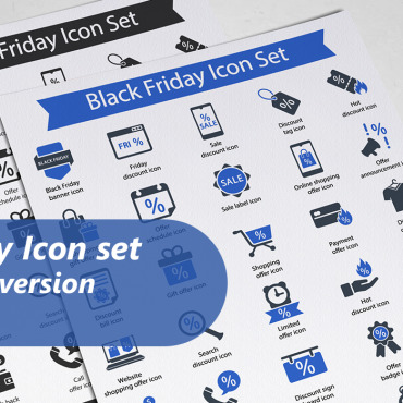 Friday Discount Icon Sets 295184