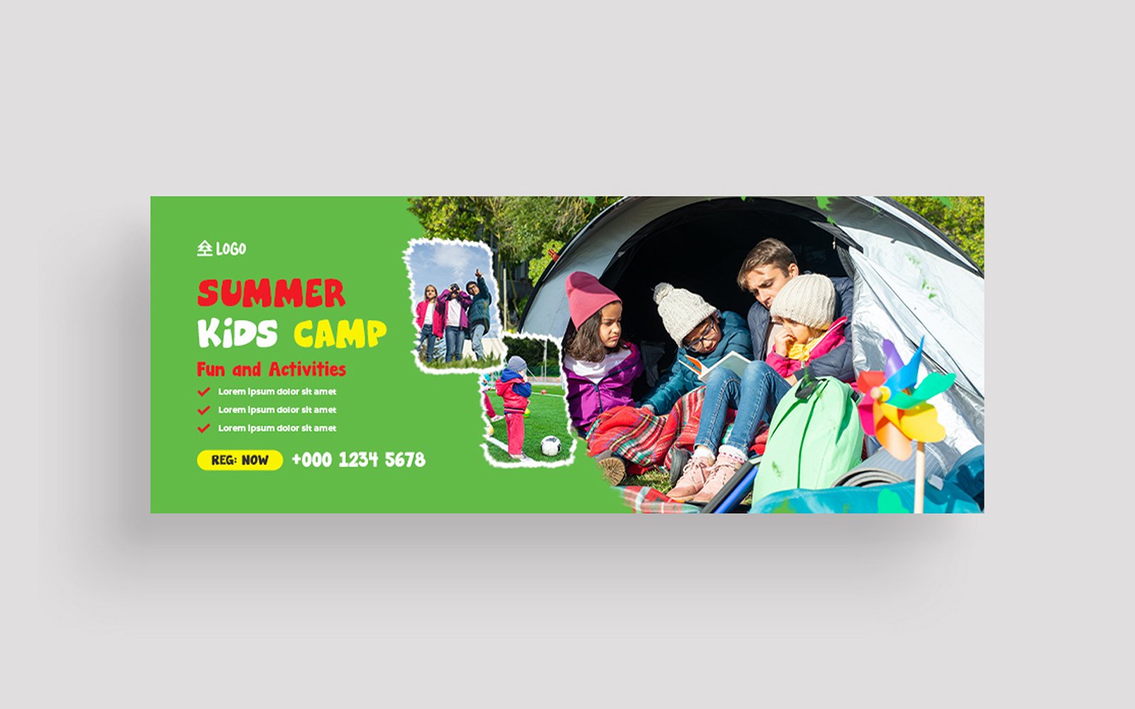Kids Camp Social Media Cover Photo
