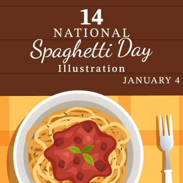 Spaghetti Day Illustrations Templates 295233