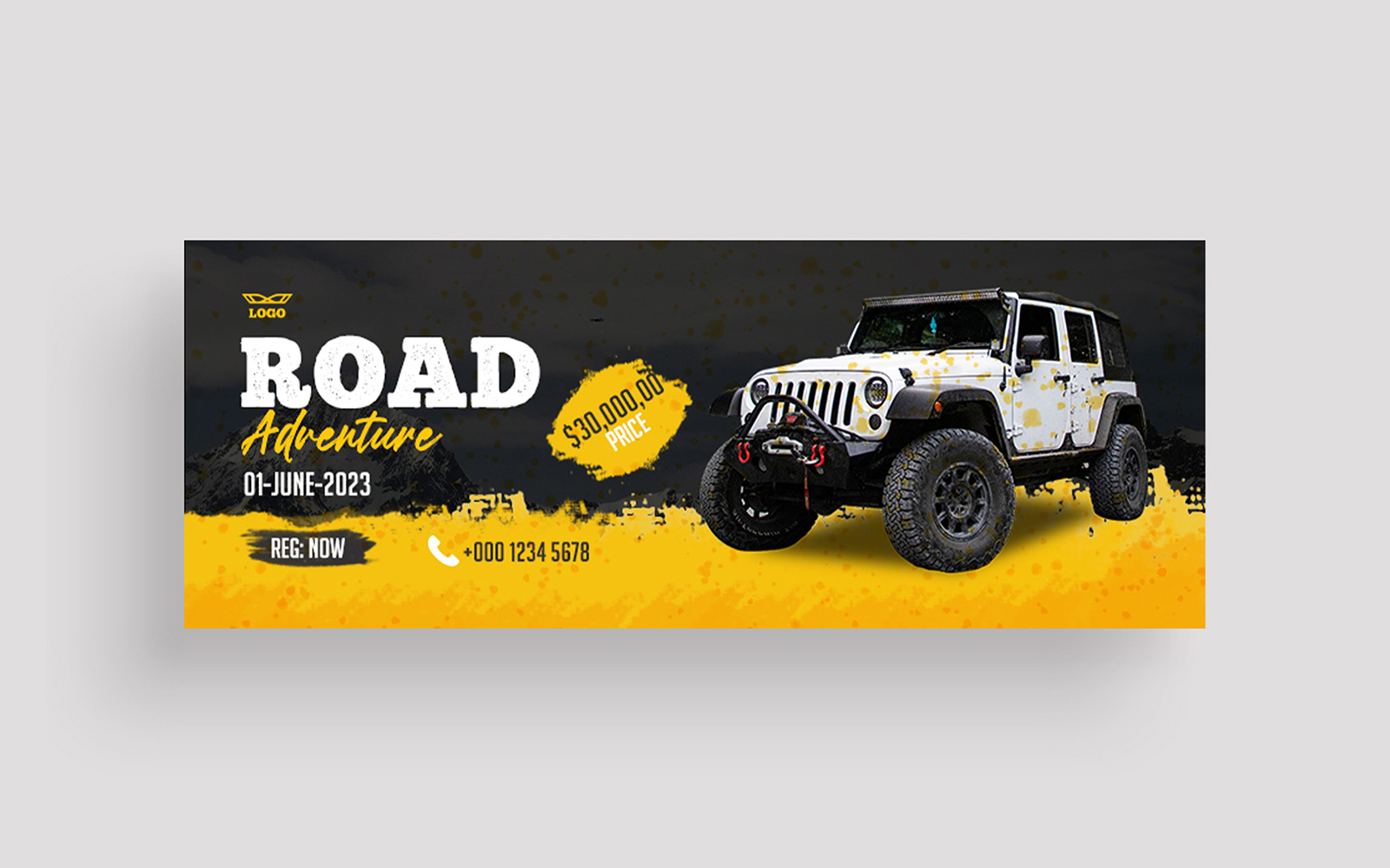 Modern Off-Road Facebook Cover Photo