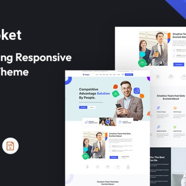 Agency Business Responsive Website Templates 295287