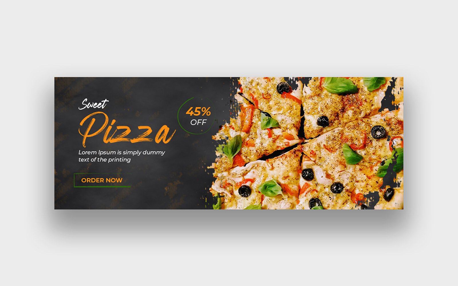 Food Pizza Facebook Cover Photo