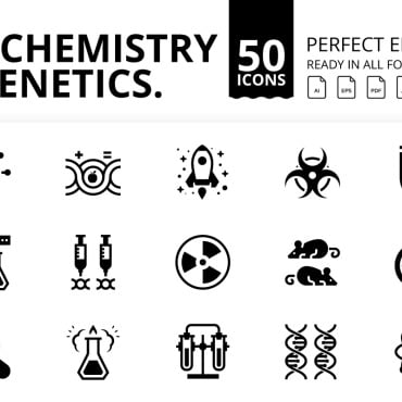 Research Microbiology Icon Sets 295435