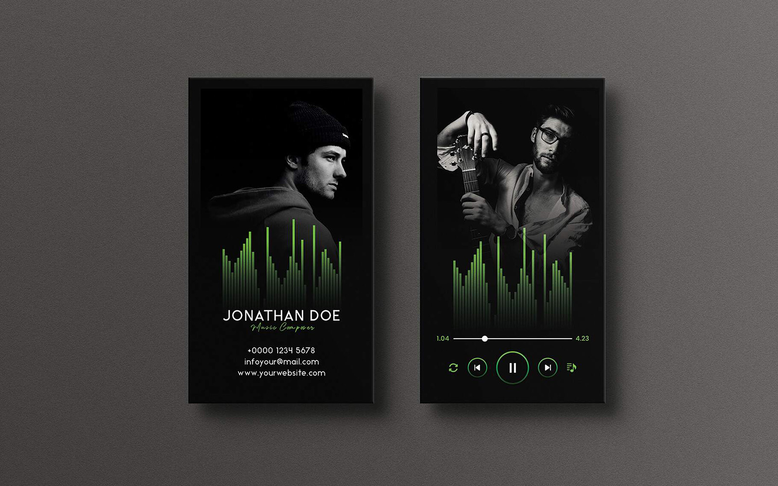 Music Composer Business Card Template