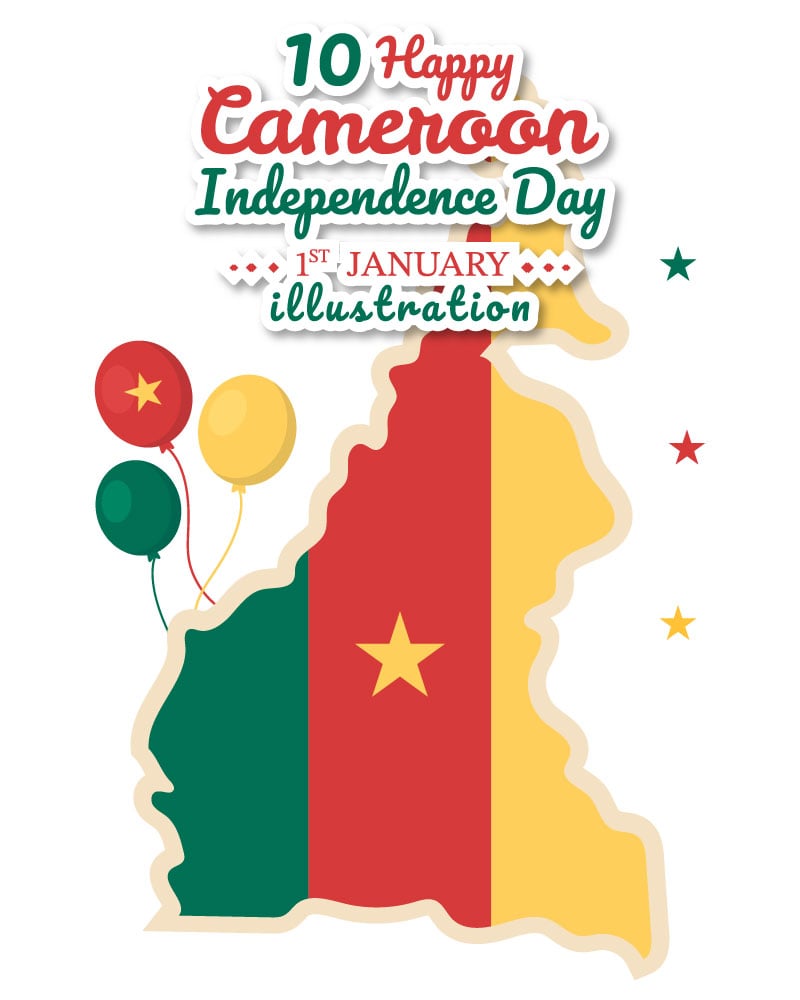 10 Happy Cameroon Independence Day Illustration