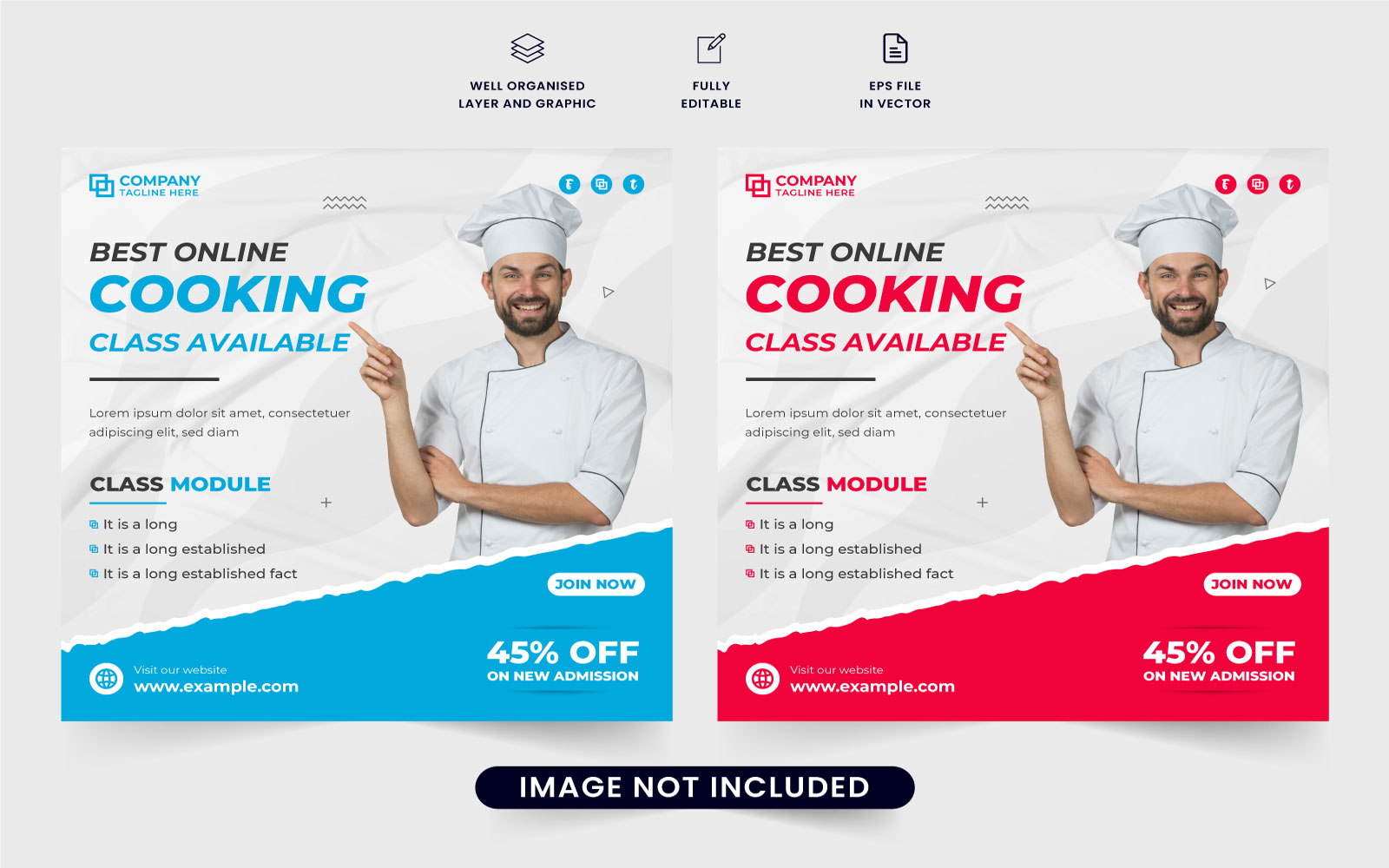 Chef training center poster design