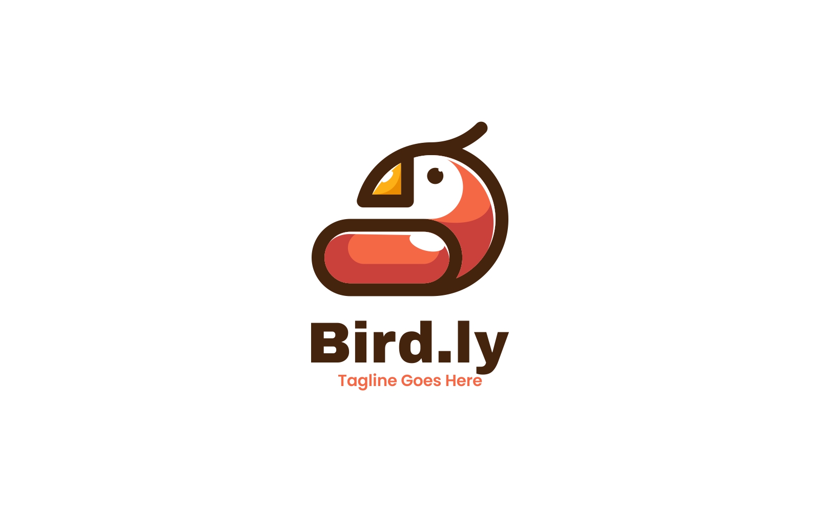Bird Simple Mascot Logo 2