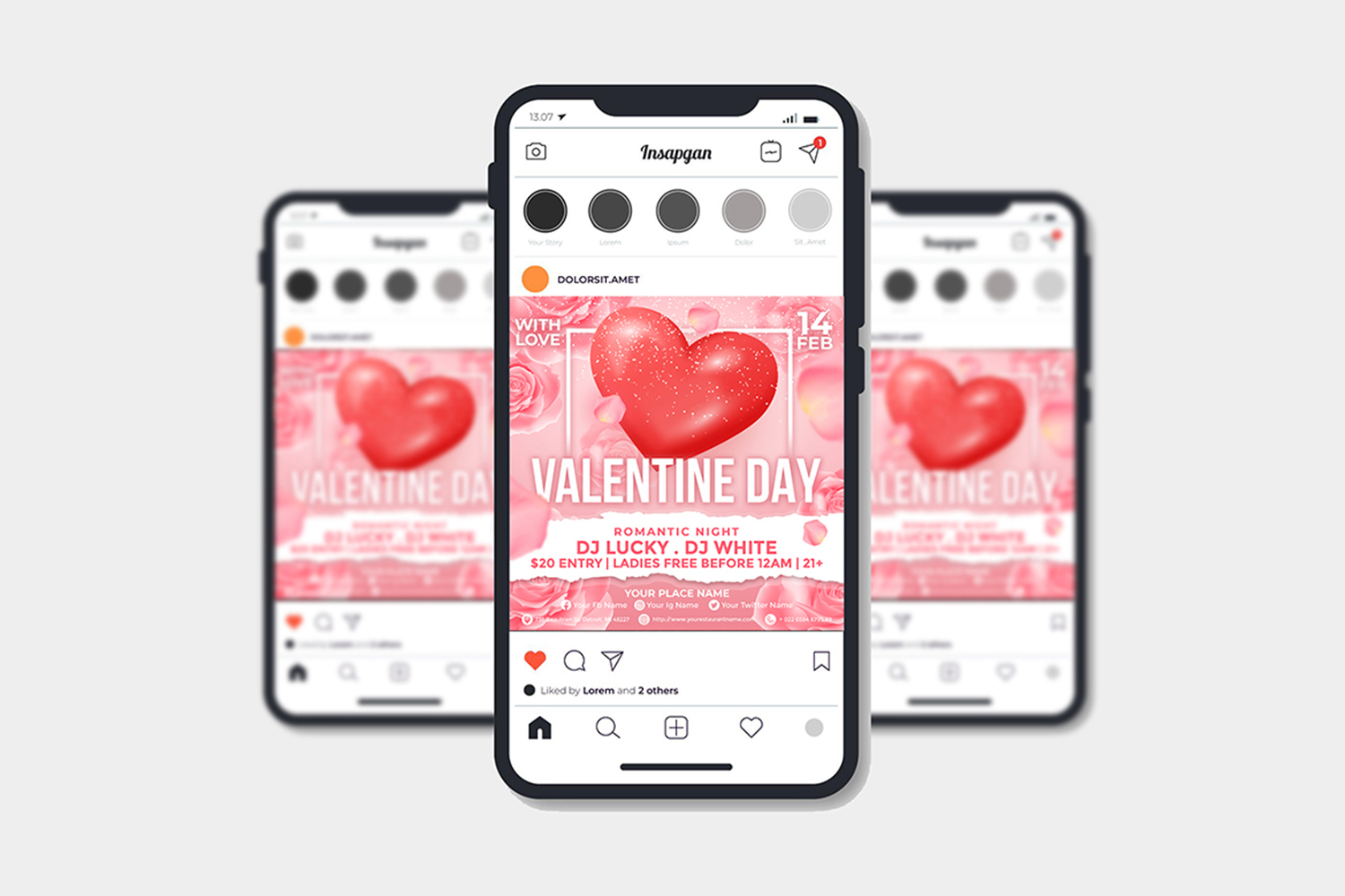 Valentine Night Party - Flyer Template