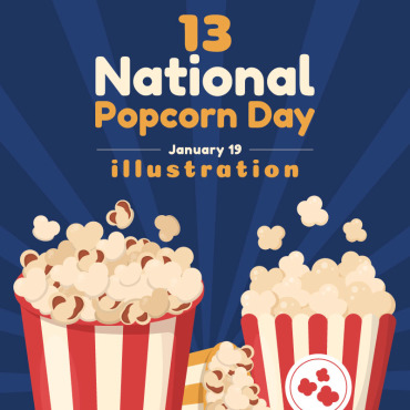 Day Popcorn Illustrations Templates 295569