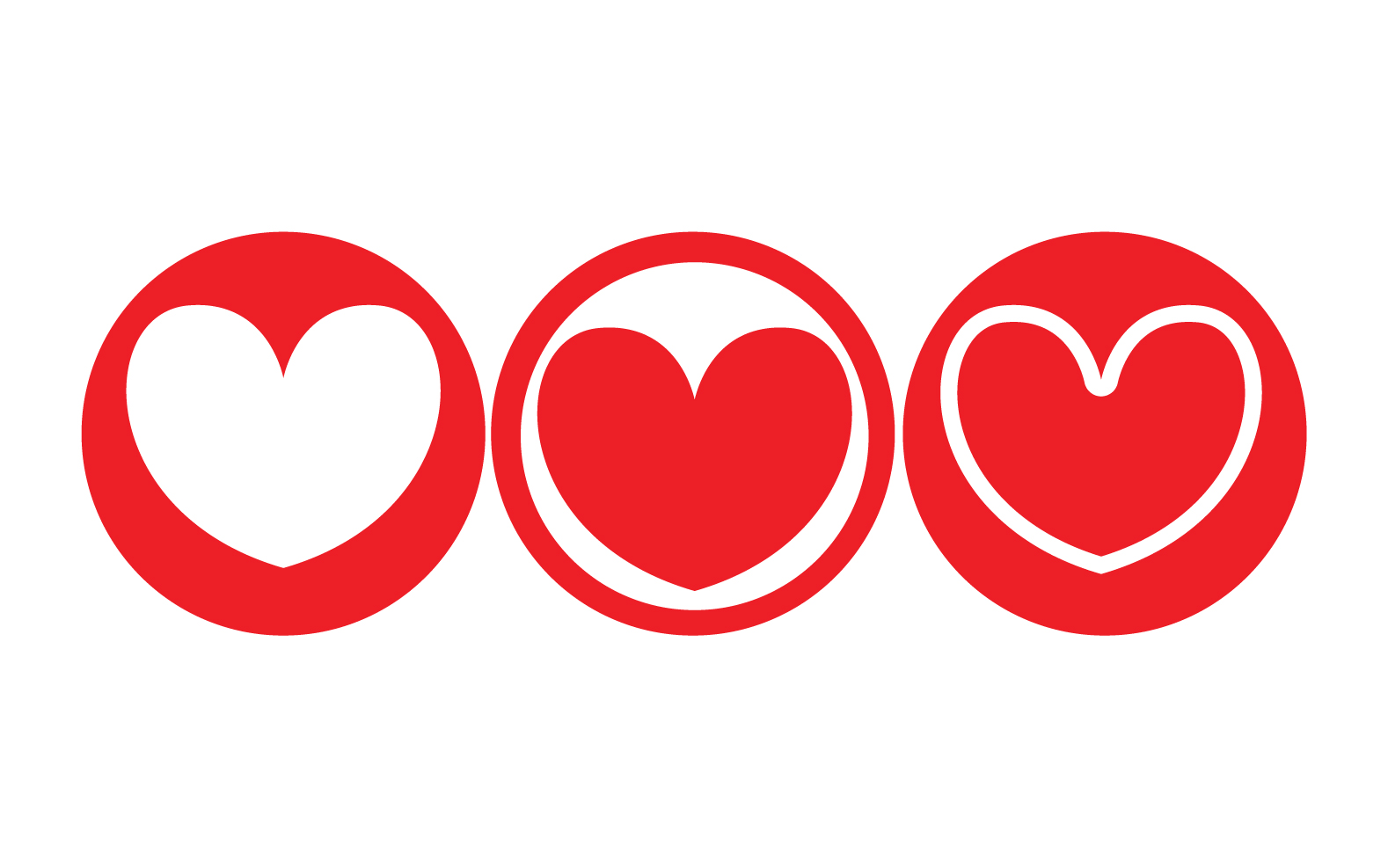 Love Vector Symbol Logo  Design Template Vector V1