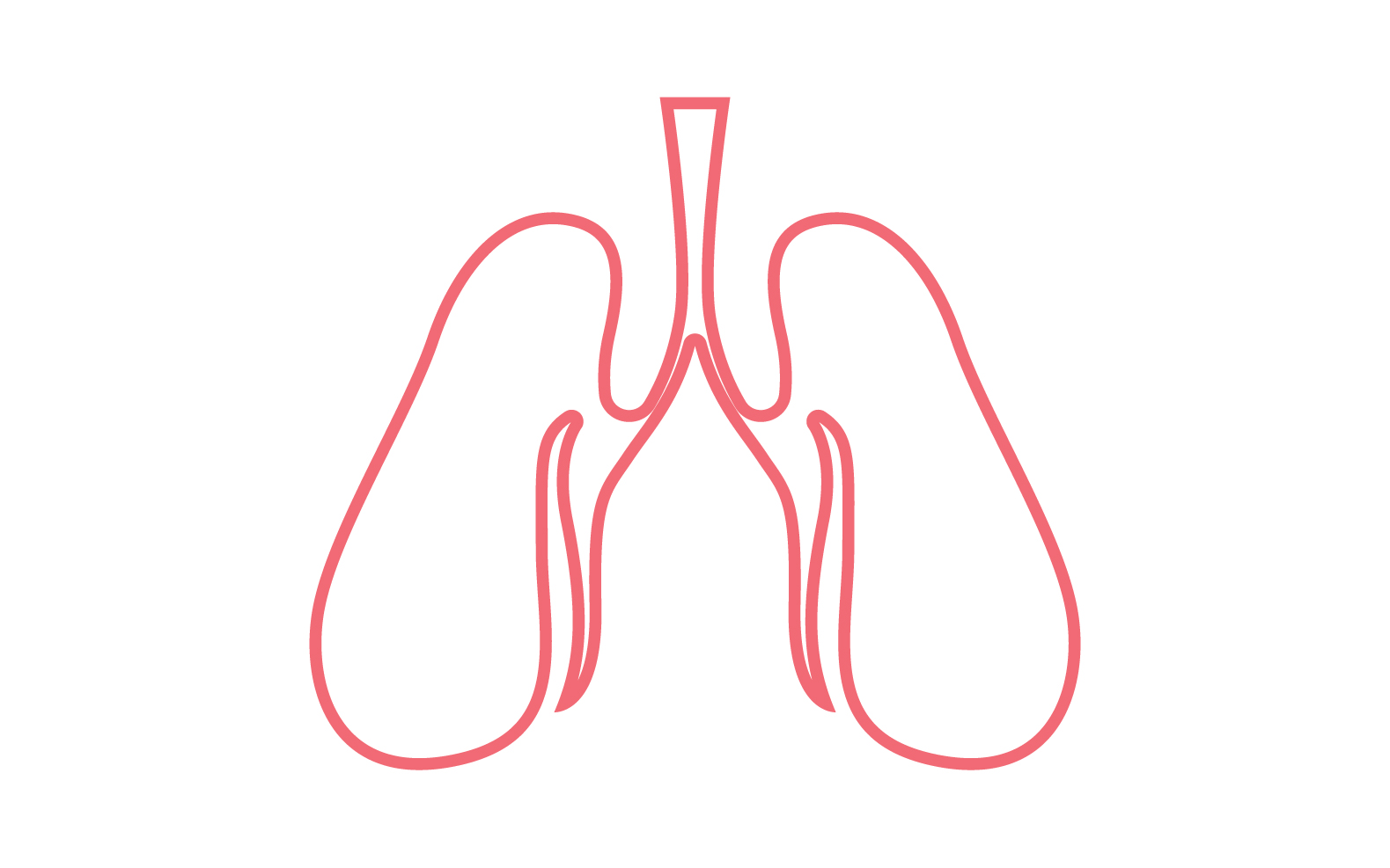 Human Lung Vector Image Template Vol 8