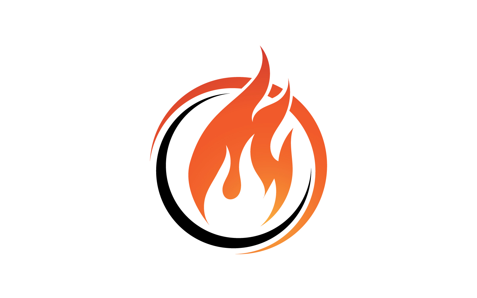 Fire Flame Vector Logo Hot Gas And Energy Symbol V18