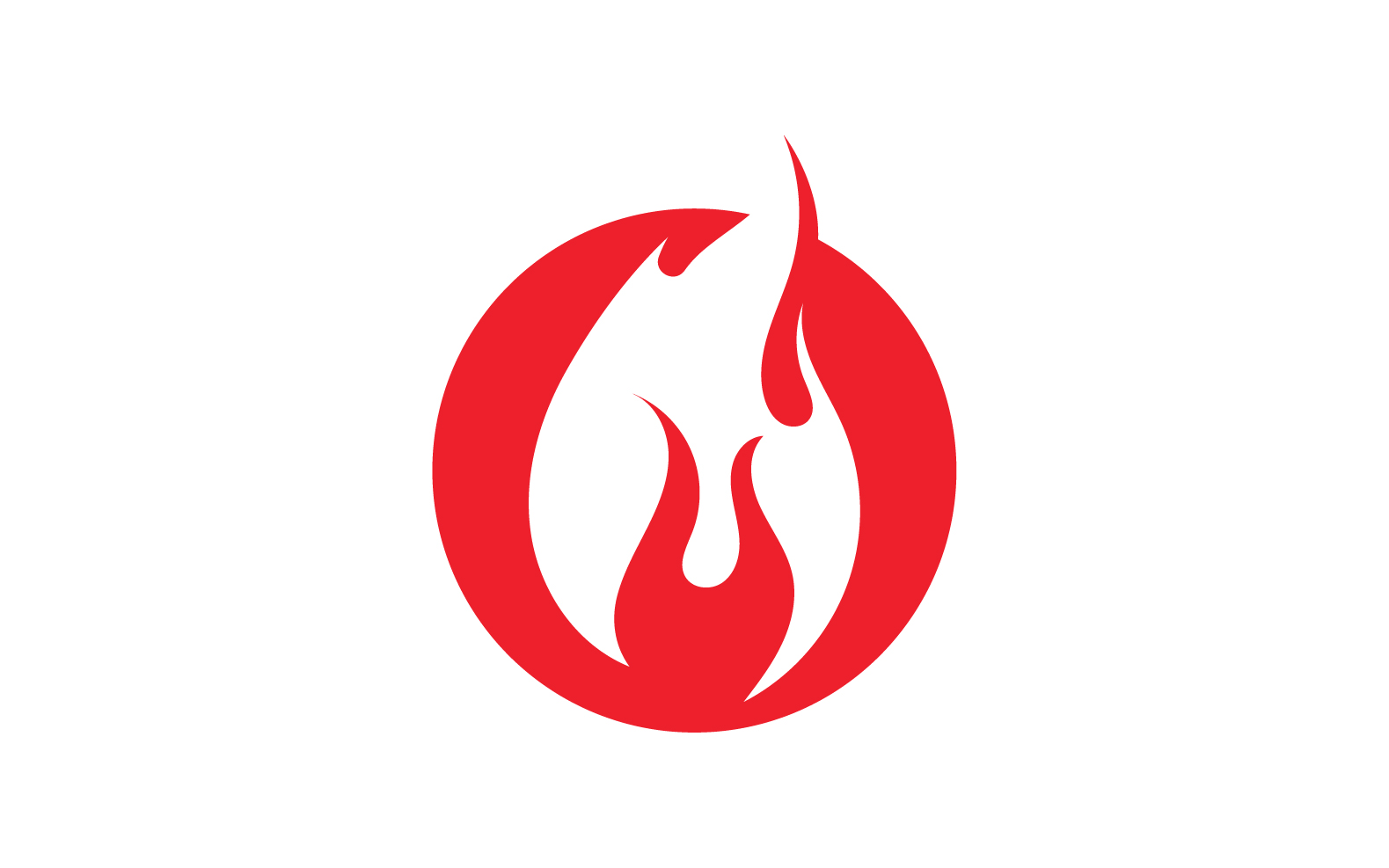 Fire Flame Vector Logo Hot Gas And Energy Symbol V35