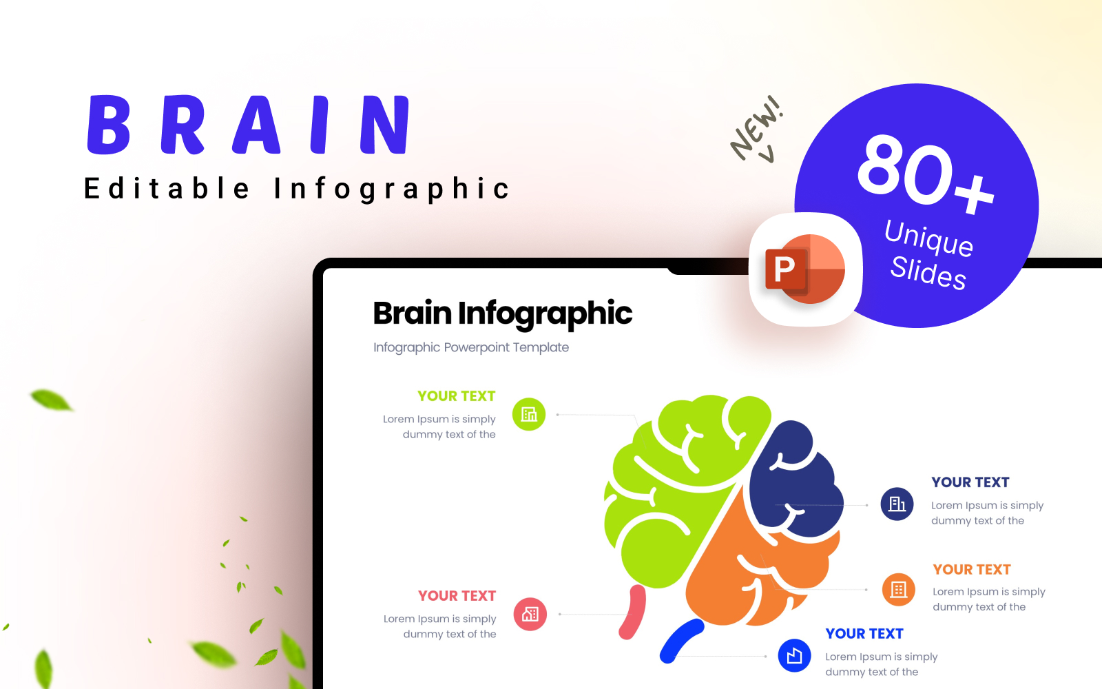 Brain Business Infographic Presentation Template