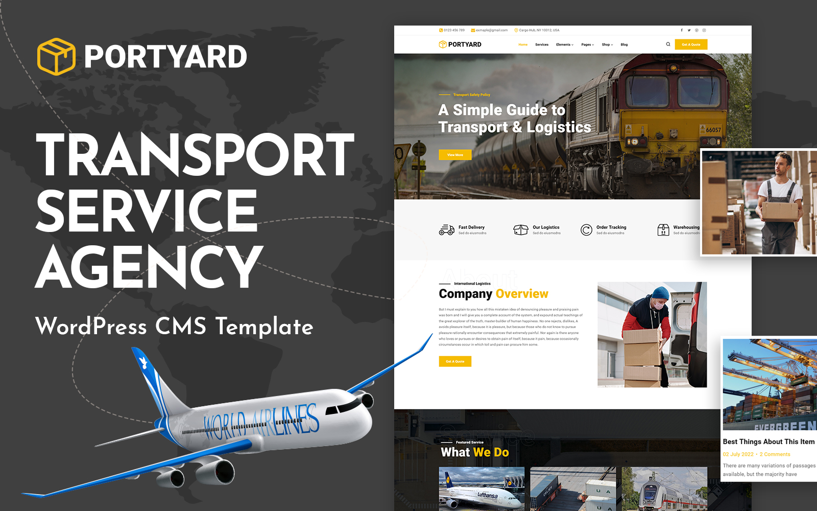 PortYard - Logistics & Transport WordPress Theme