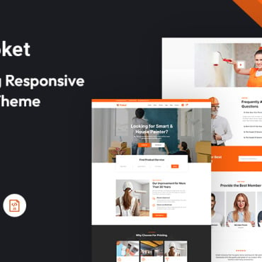 Brushes Clean Responsive Website Templates 295908