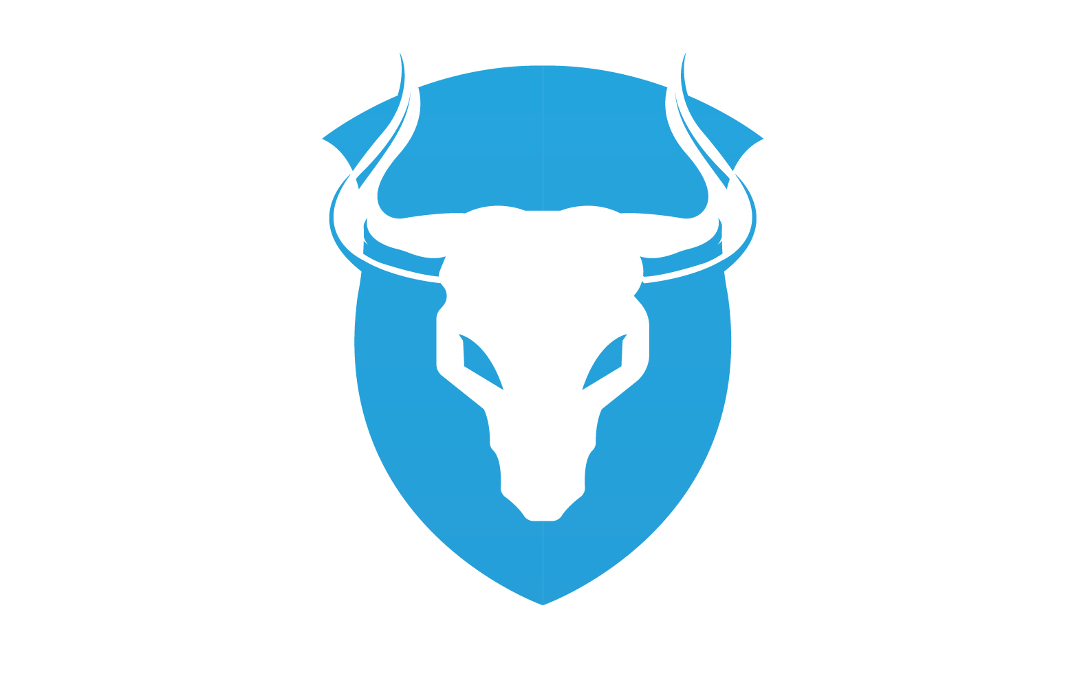 Creative Angry Shield Bull Head Logo Design Symbol 4