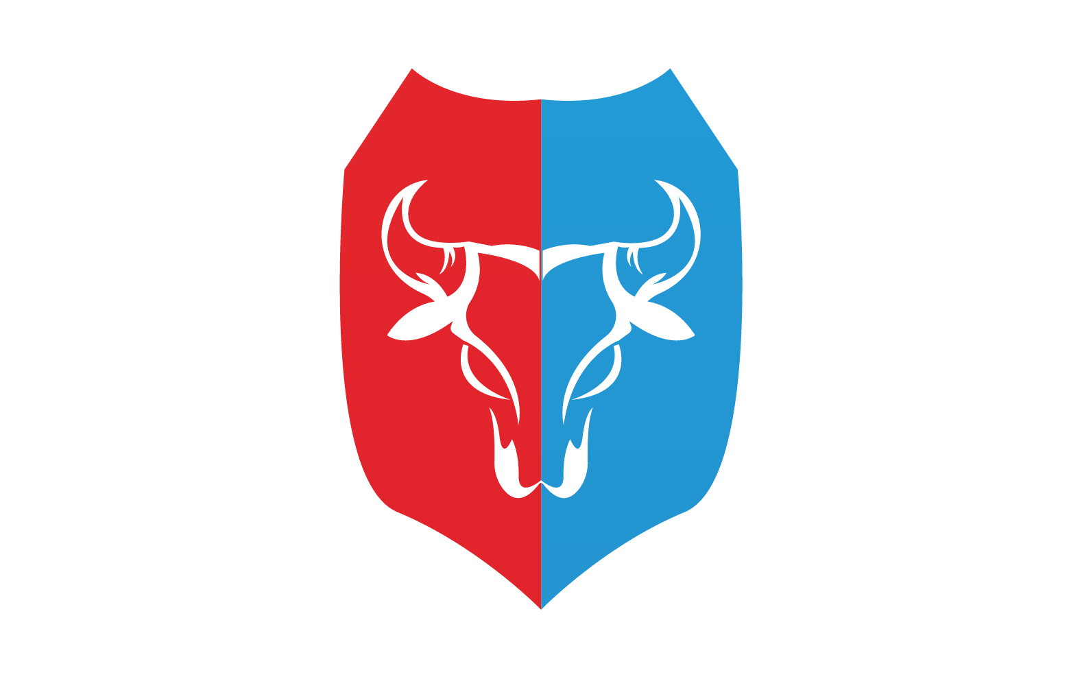 Creative Angry Shield Bull Head Logo Design Symbol 9