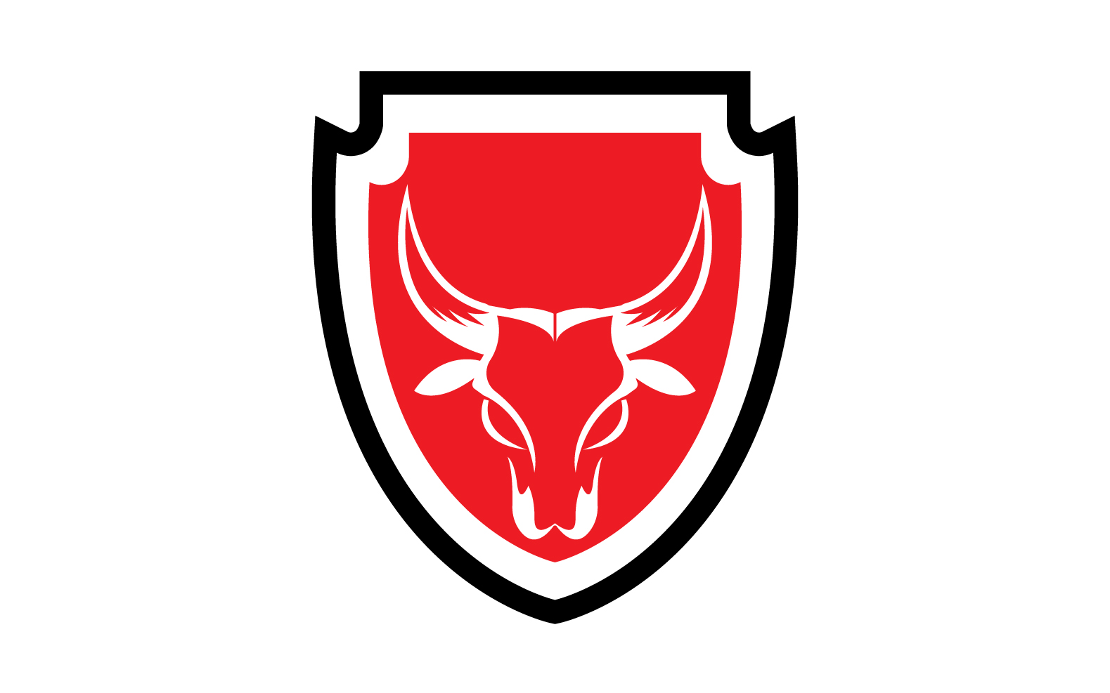 Creative Angry Shield Bull Head Logo Design Symbol 10