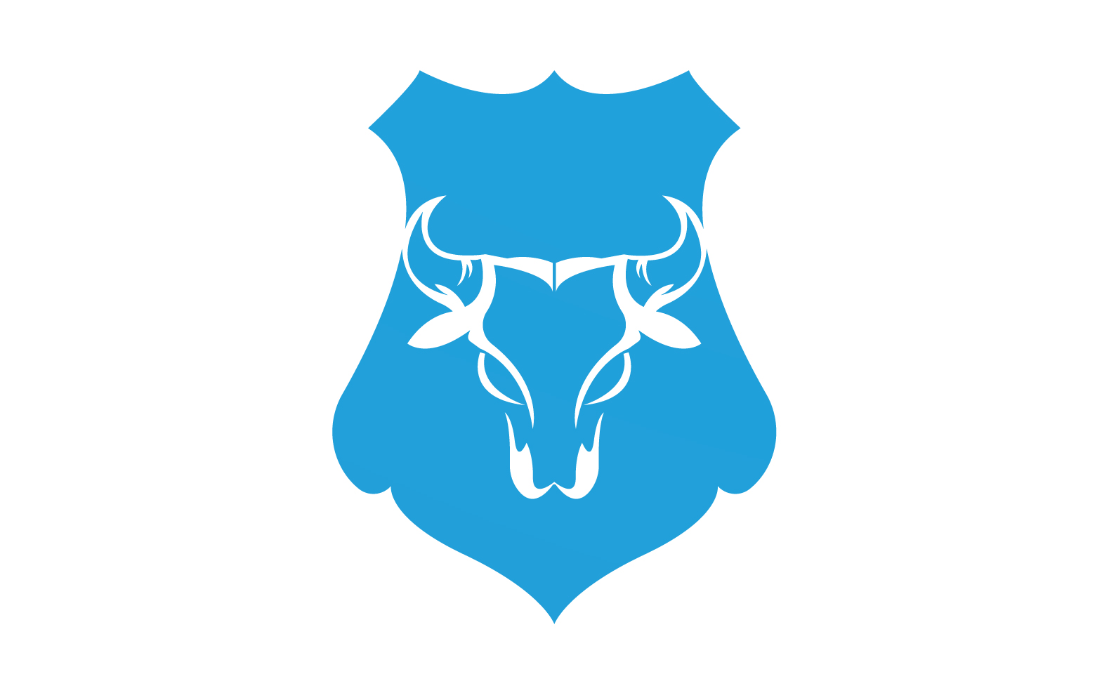 Creative Angry Shield Bull Head Logo Design Symbol 12
