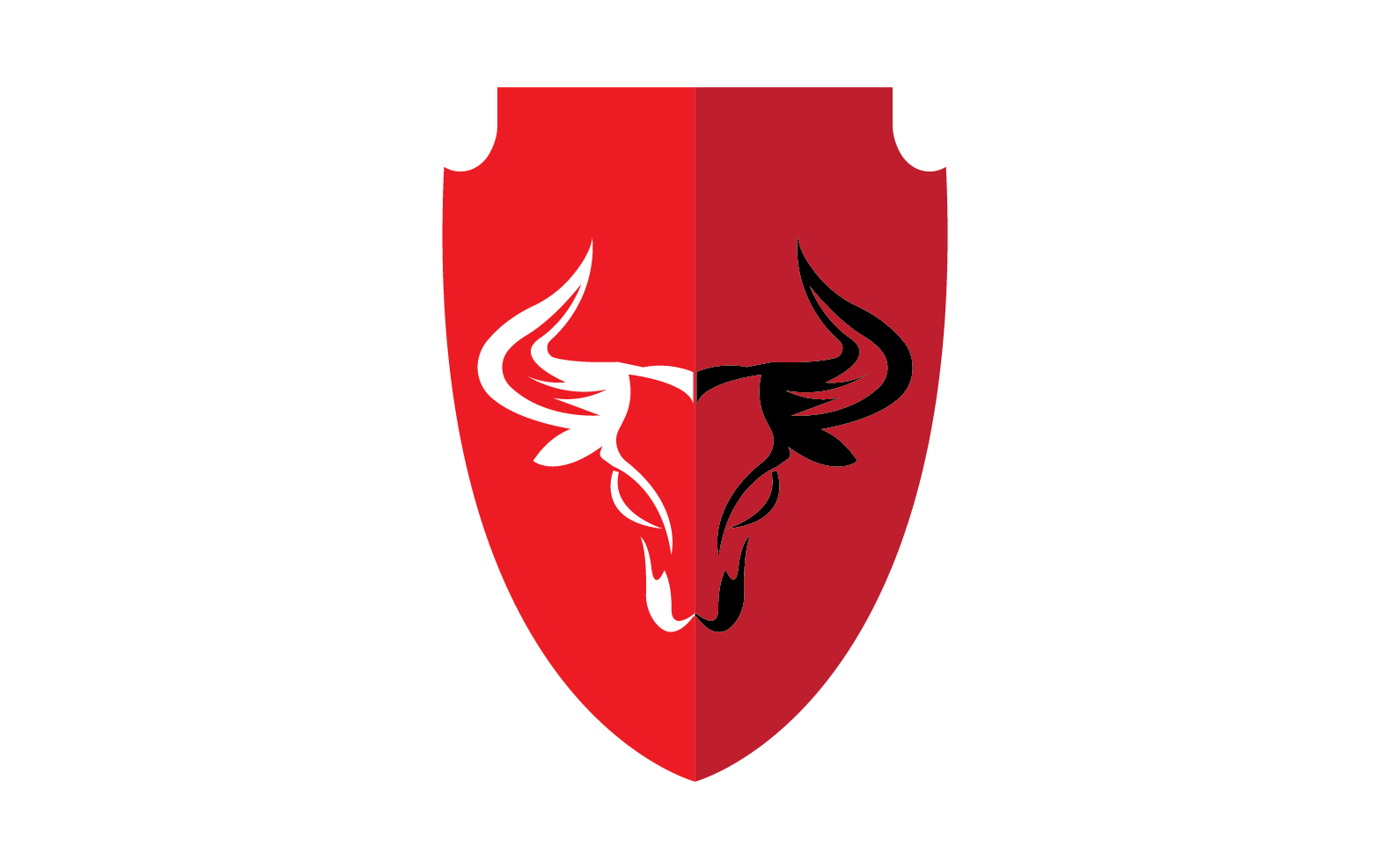 Creative Angry Shield Bull Head Logo Design Symbol 16