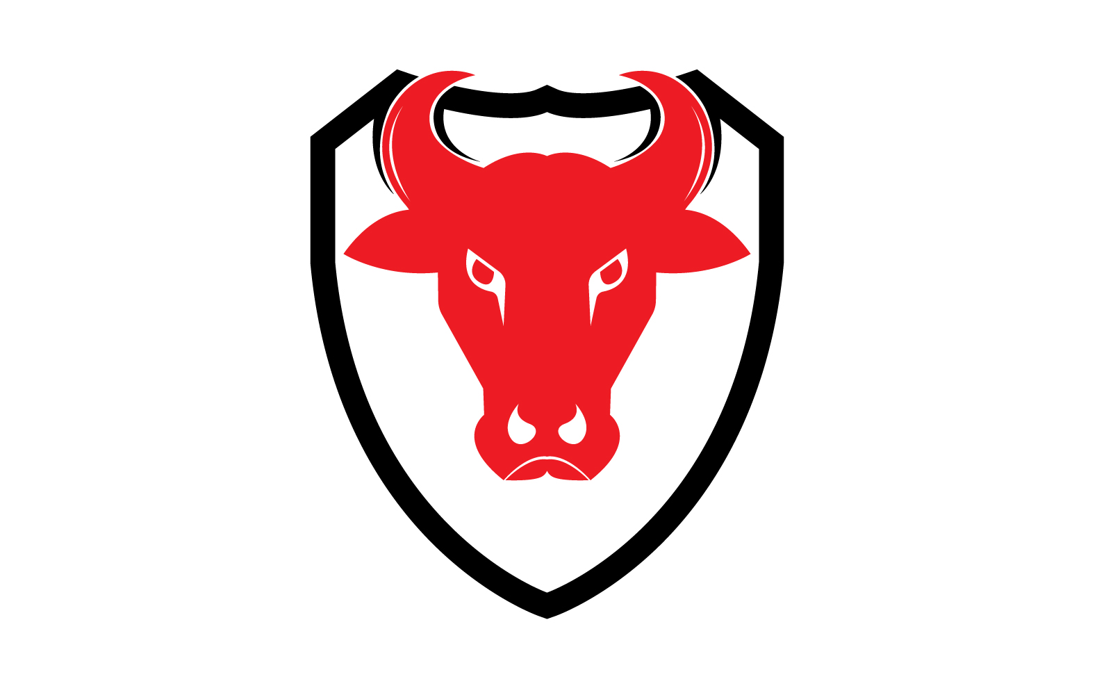 Creative Angry Shield Bull Head Logo Design Symbol 19