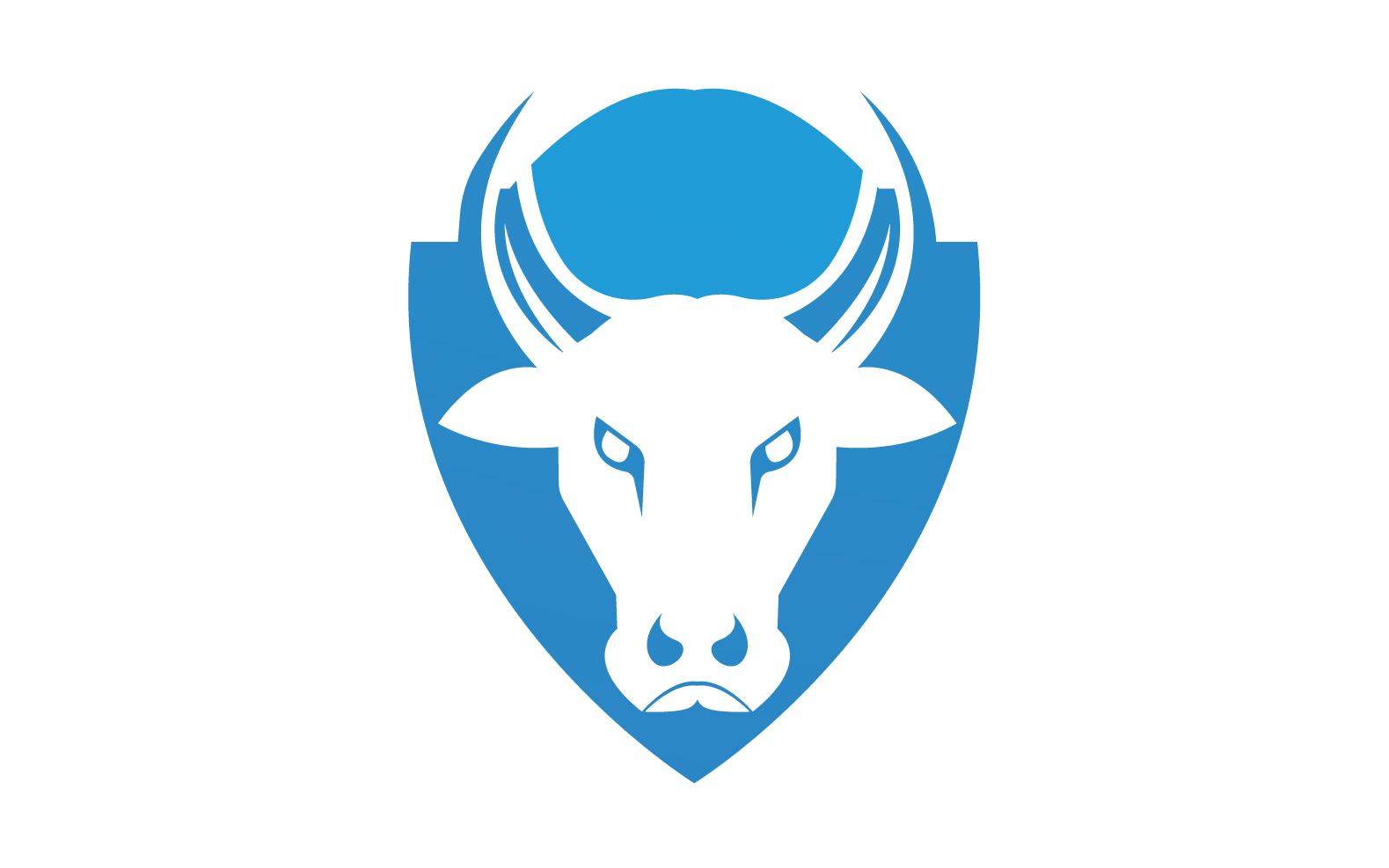 Creative Angry Shield Bull Head Logo Design Symbol 20