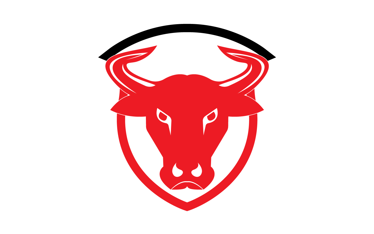 Creative Angry Shield Bull Head Logo Design Symbol 21