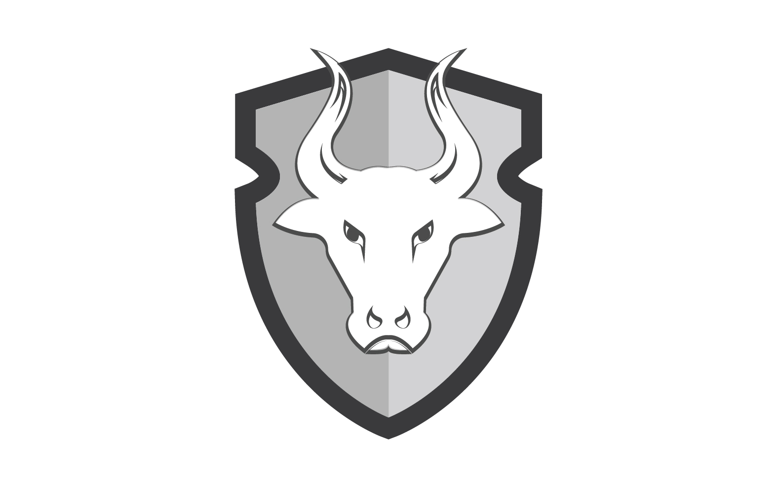 Creative Angry Shield Bull Head Logo Design Symbol 22