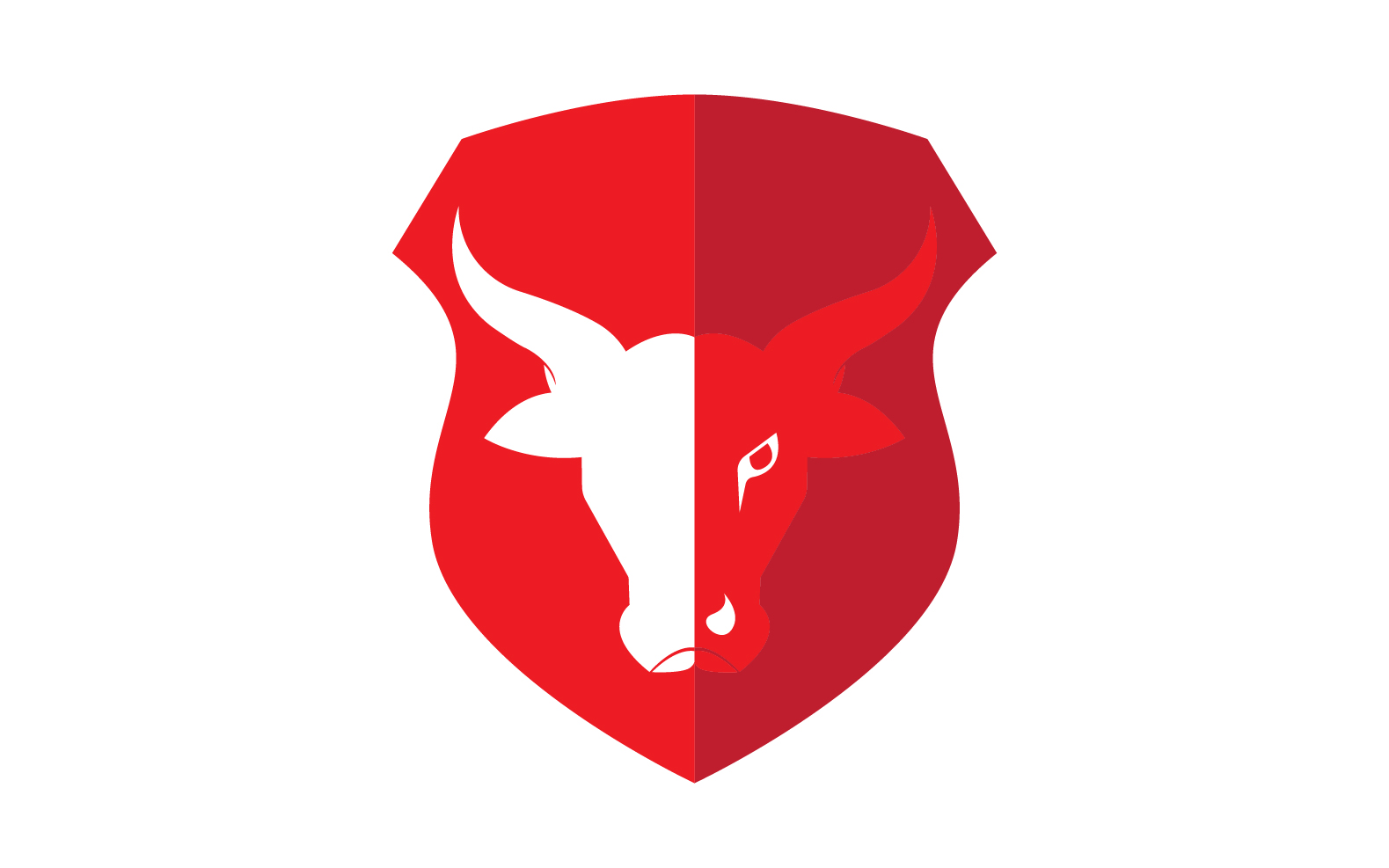 Creative Angry Shield Bull Head Logo Design Symbol 24