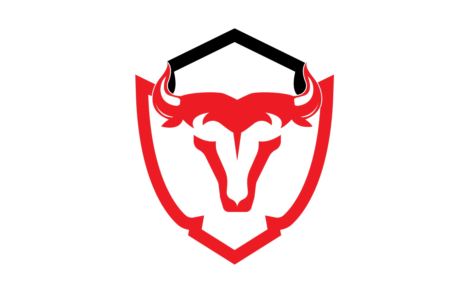 Creative Angry Shield Bull Head Logo Design Symbol 29