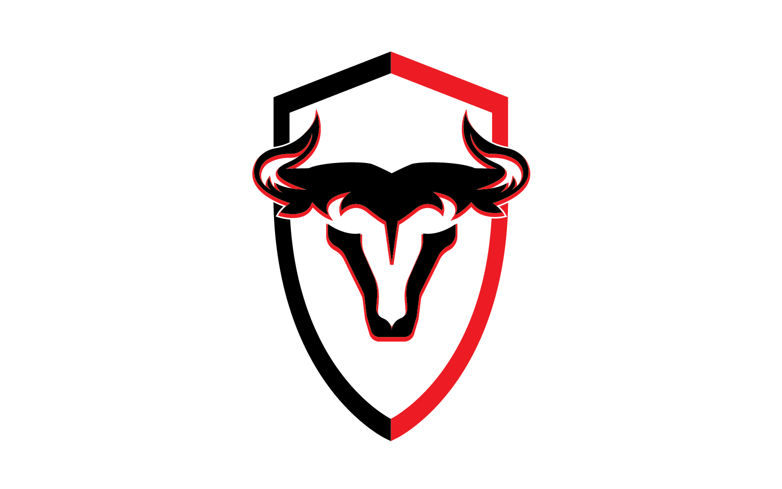 Creative Angry Shield Bull Head Logo Design Symbol 31