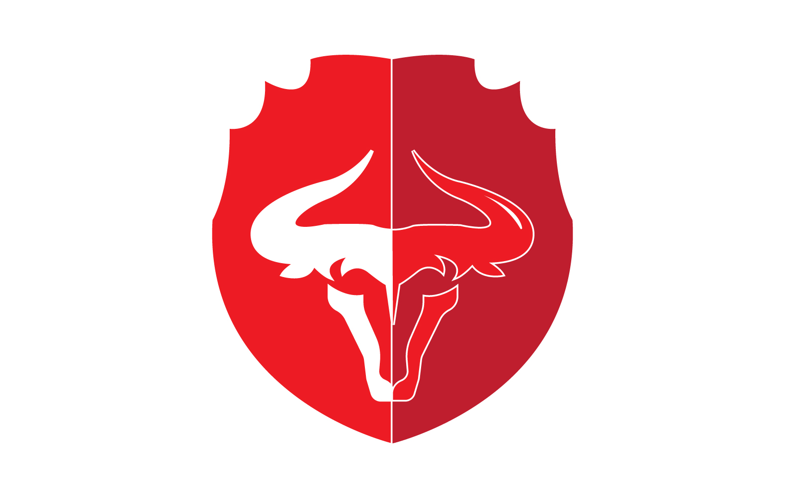 Creative Angry Shield Bull Head Logo Design Symbol 32
