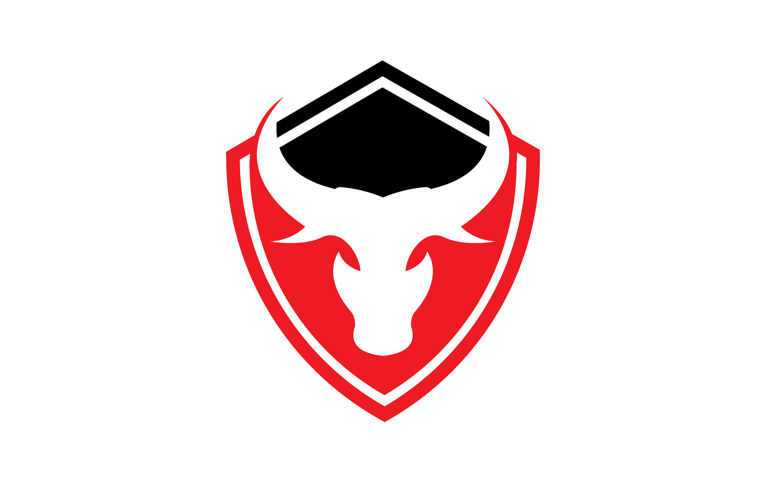 Creative Angry Shield Bull Head Logo Design Symbol 34