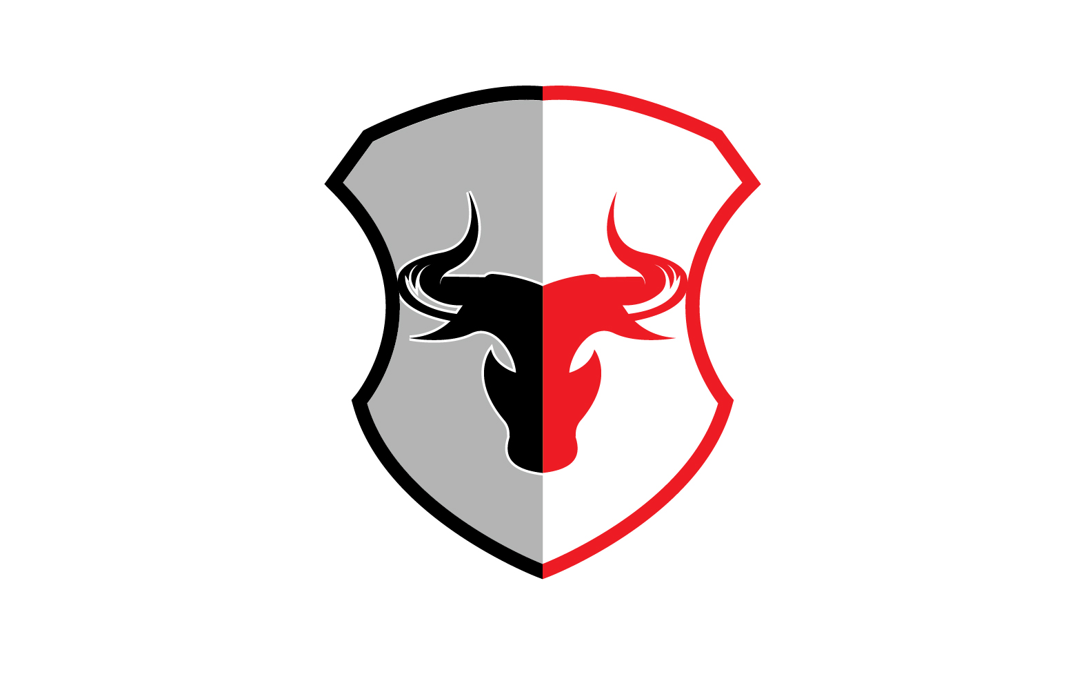 Creative Angry Shield Bull Head Logo Design Symbol 38