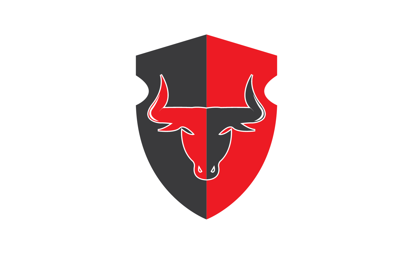 Creative Angry Shield Bull Head Logo Design Symbol 40