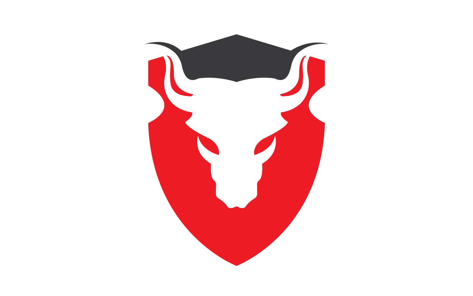 Creative Angry Shield Bull Head Logo Design Symbol 41