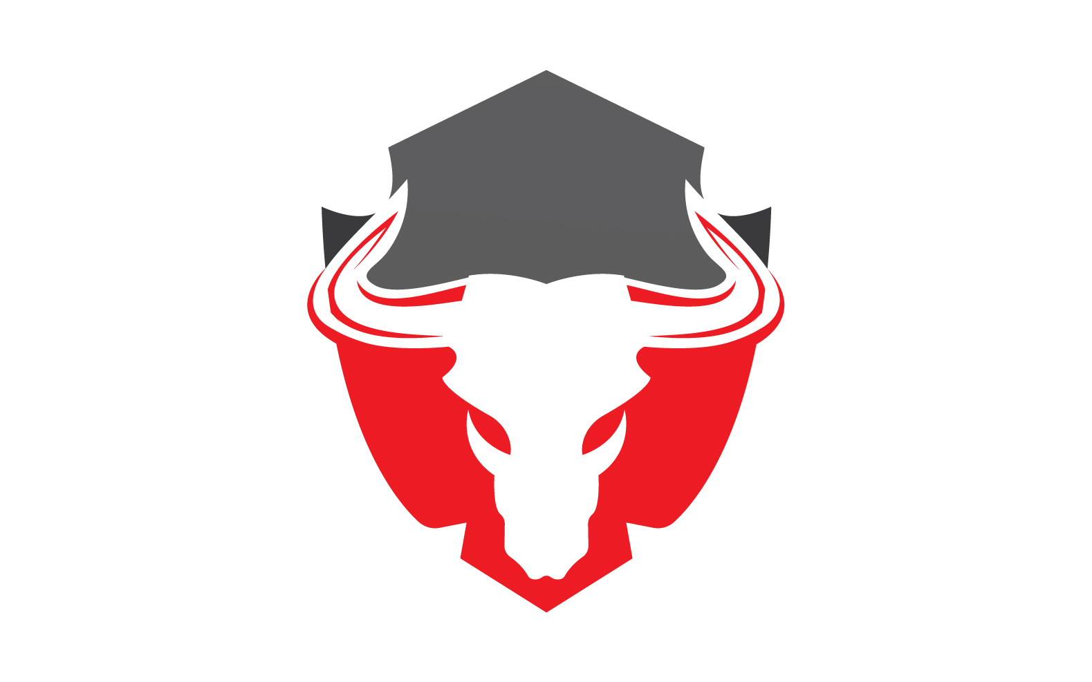 Creative Angry Shield Bull Head Logo Design Symbol 44