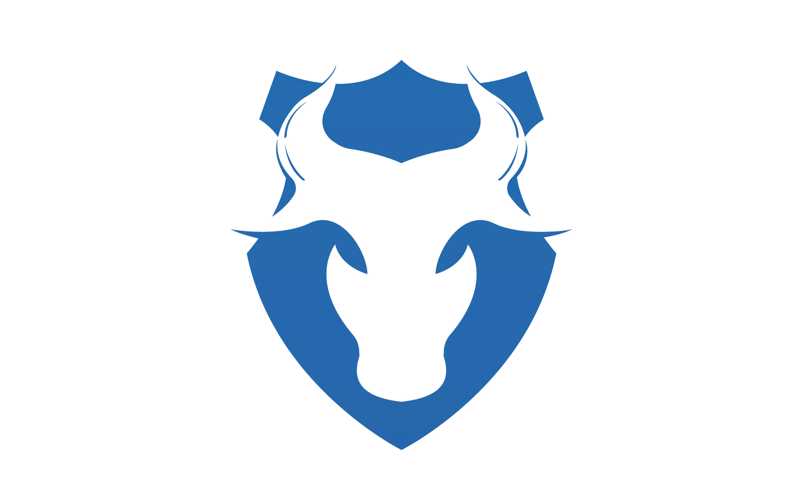Creative Angry Shield Bull Head Logo Design Symbol 48