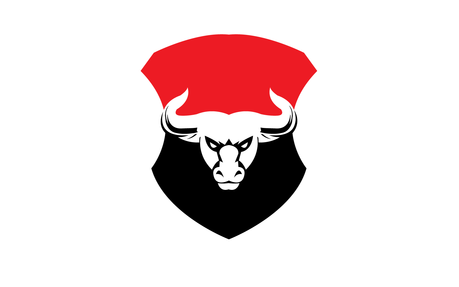 Creative Angry Shield Bull Head Logo Design Symbol 51