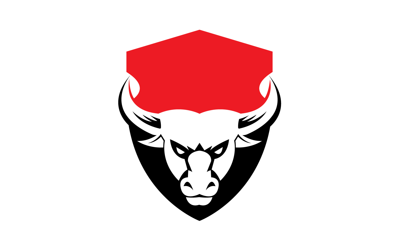 Creative Angry Shield Bull Head Logo Design Symbol 53
