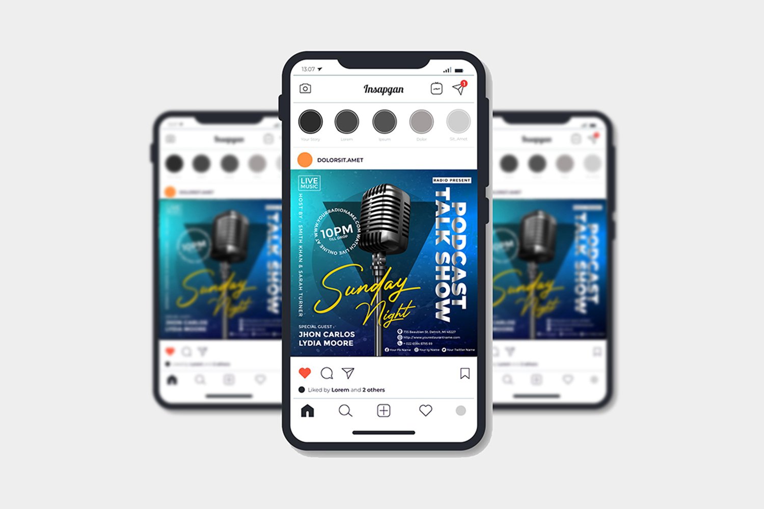 Podcast/Talkshow  Flyer Template #2