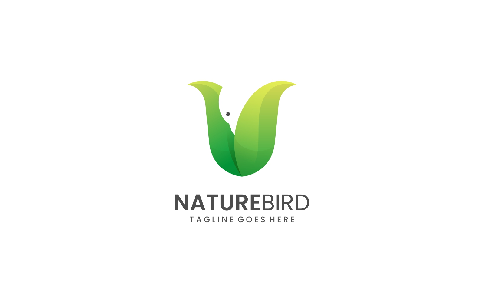 Nature Bird Gradient Logo Template 3