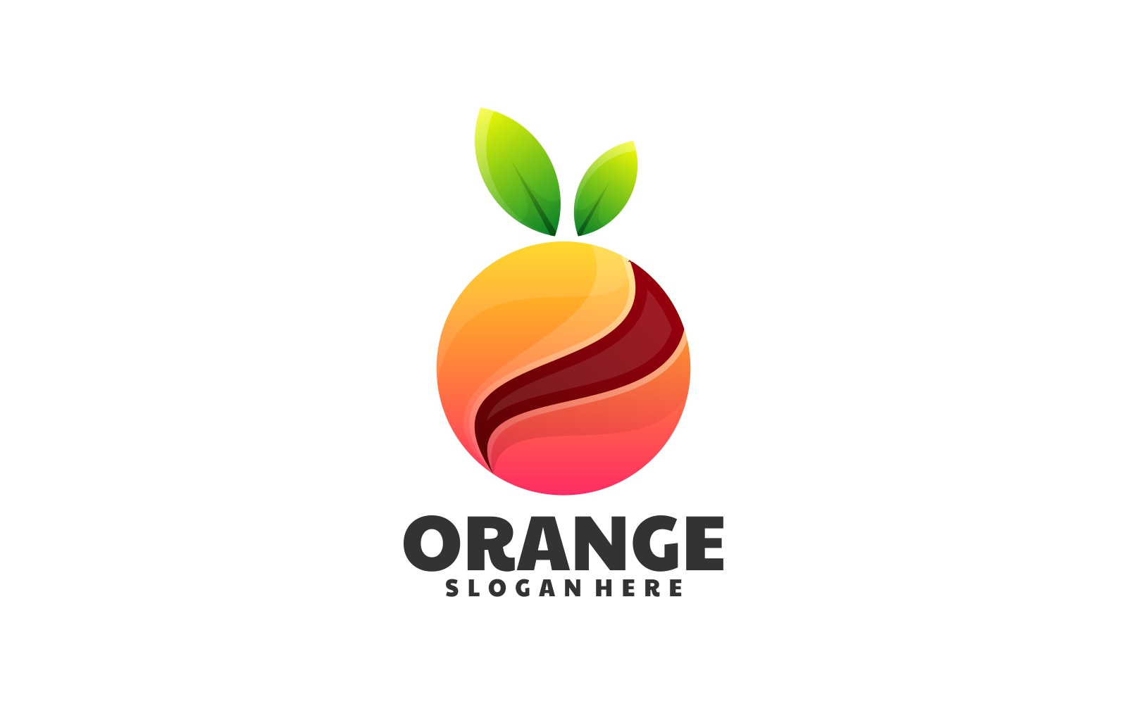 Orange Gradient Logo Style 3