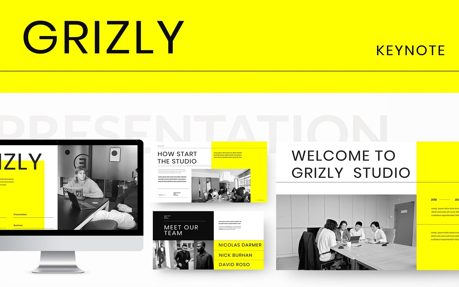 Grizly – Business Keynote Template