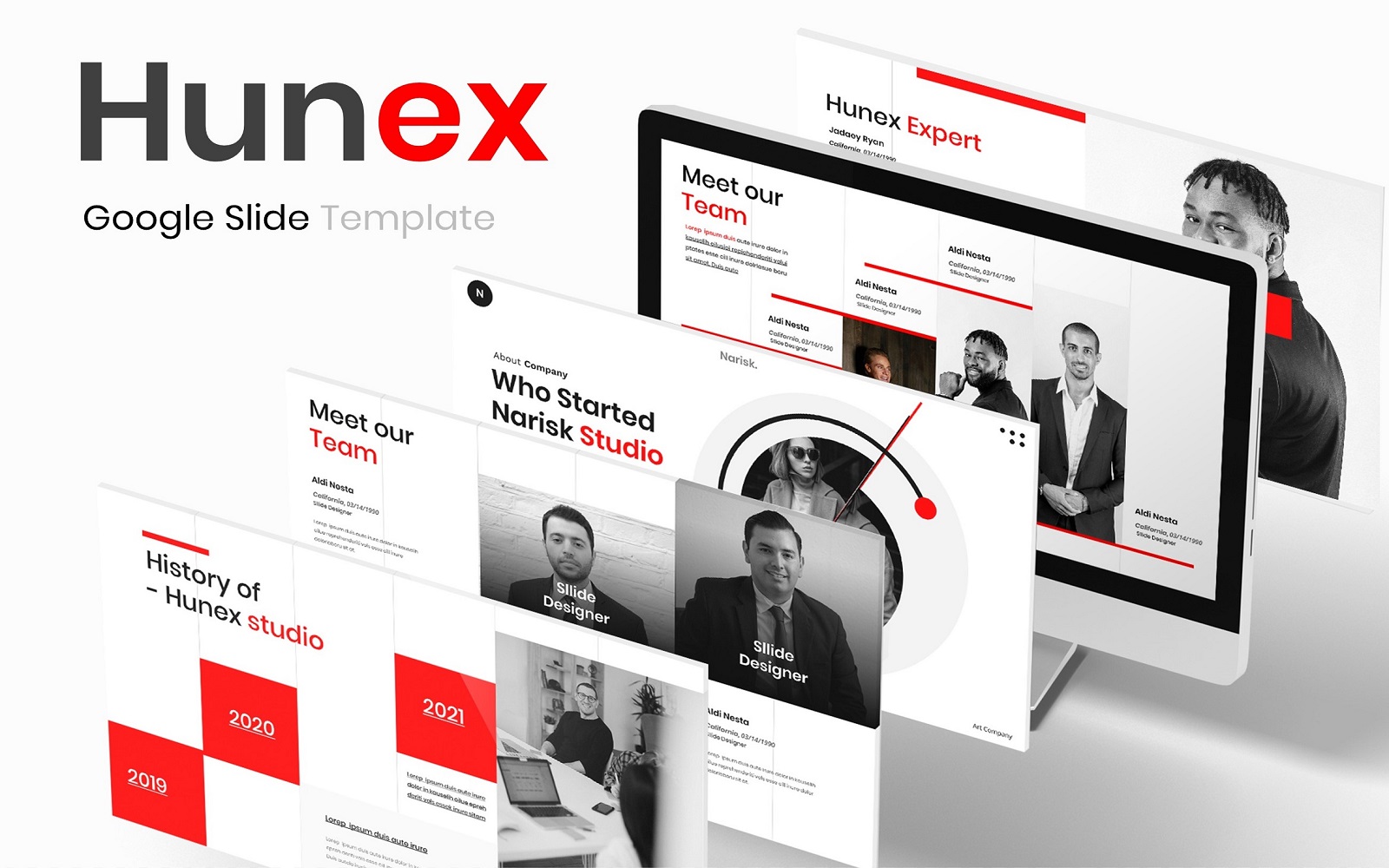 Hunex - Busines Google Slide Template