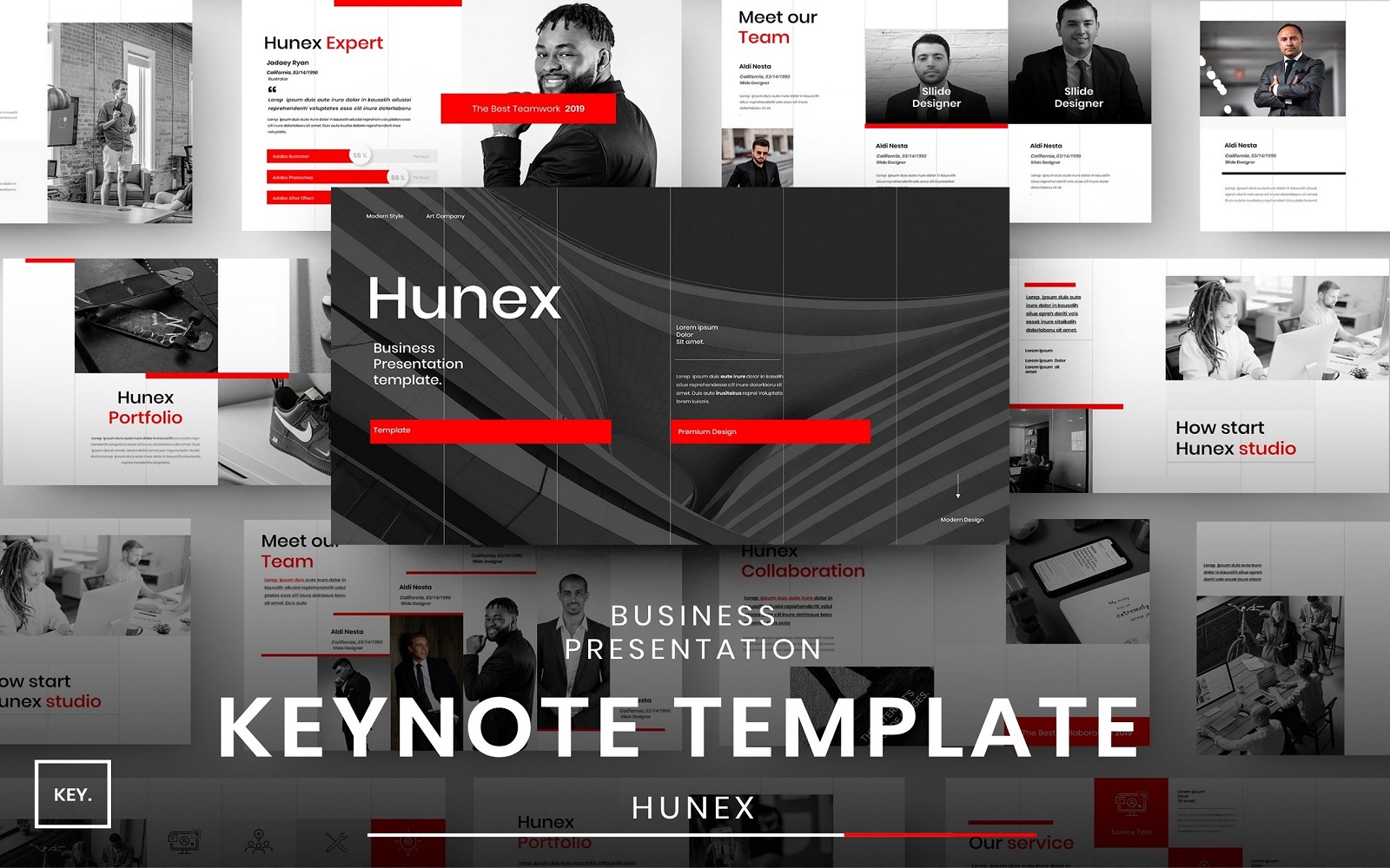 Hunex – Busines Keynote Template