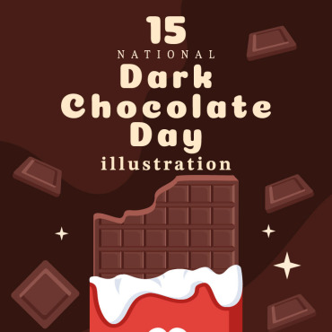 Dark Chocolate Illustrations Templates 296024